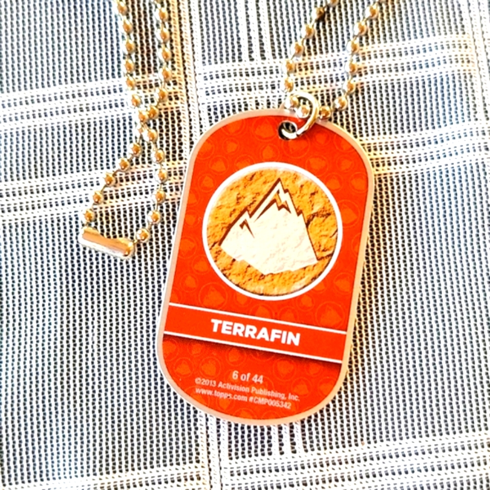 2010 Skylanders Dog Tag Necklace- Terrafin